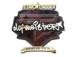 Aufkleber | olofmeister (Gold) | Berlin 2019