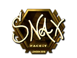 Naklejka | Snax (złota) | Londyn 2018