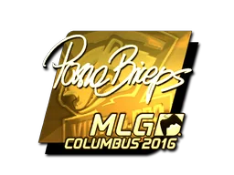 Aufkleber | pashaBiceps (Gold) | MLG Columbus 2016