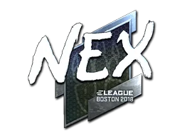 Klistermärke | nex (Foil) | Boston 2018