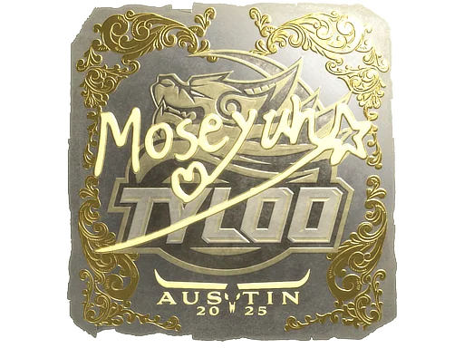 Naklejka | Moseyuh (złota) | Austin 2025