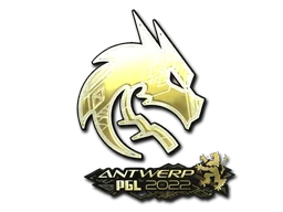 Pegatina | Team Spirit (dorada) | Amberes 2022