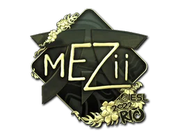 Pegatina | mezii (dorada) | Río 2022