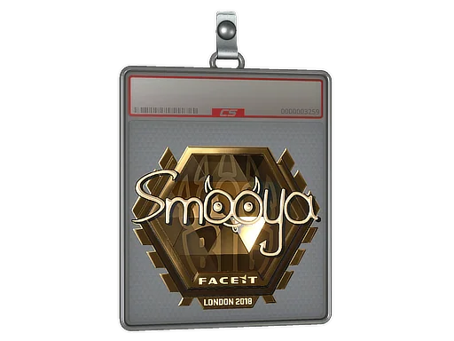 Placa de pegatinas | smooya (dorada) | Londres 2018