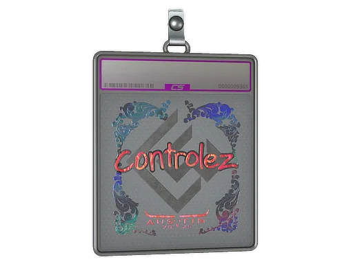 Placa de pegatinas | controlez (holográfica) | Austin 2025