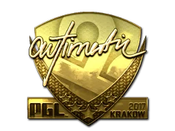 Klistermärke | autimatic (Guld) | Krakow 2017