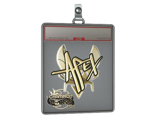 Placa de Adesivo | apEX (Dourado) | Campeões do Paris 2023