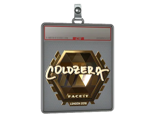 Klistermärkesfodral | coldzera (Guld) | London 2018