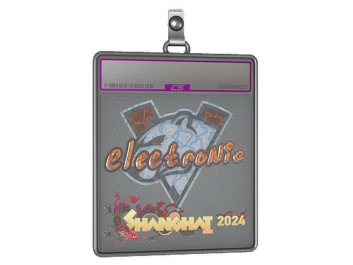 Placa de pegatinas | electronic (holográfica) | Shanghái 2024