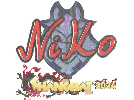 Naklejka | NiKo (holograficzna) | Szanghaj 2024