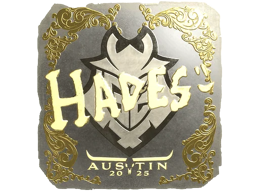 Adesivo | hades (Dourado) | Austin 2025