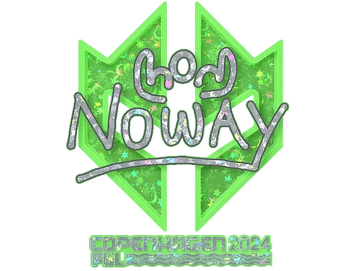 Naklejka | noway (brokatowa) | Kopenhaga 2024