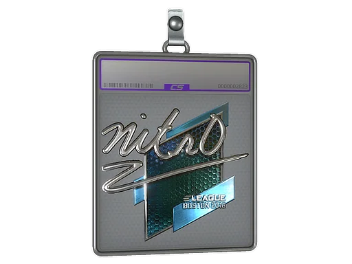 Placa de pegatinas | nitr0 (reflectante) | Boston 2018
