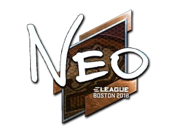 Klistermärke | NEO (Foil) | Boston 2018