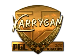 Klistermärke | karrigan (Guld) | Krakow 2017