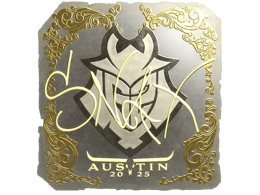 Adesivo | Snax (Dourado) | Austin 2025