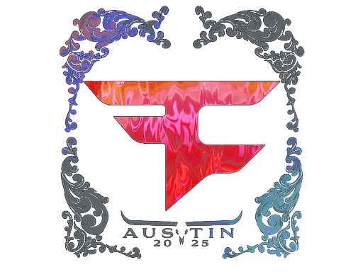 Klistermärke | FaZe Clan (holo) | Austin 2025