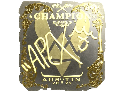 Adesivo | apEX (Dourado) | Campeões do Austin 2025