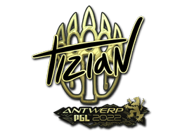 Klistermärke | tiziaN (Guld) | Antwerp 2022