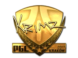 Klistermärke | KRIMZ (Guld) | Krakow 2017