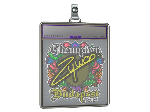 Placa de pegatinas | ZywOo (bordada, campeón) | Budapest 2025