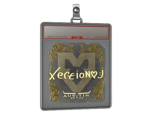 Placa de pegatinas | xertioN (dorada) | Austin 2025