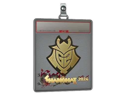 Aufkleberhülle | G2 Esports (Gold) | Shanghai 2024