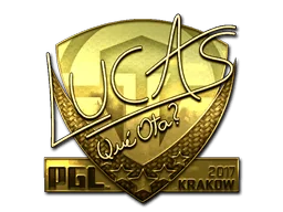 Naklejka | LUCAS1 (złota) | Kraków 2017