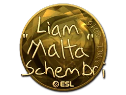 Aufkleber | malta (Gold) | Kattowitz 2019