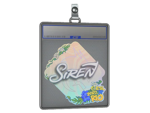 Placa de Adesivo | S1ren | Rio 2022