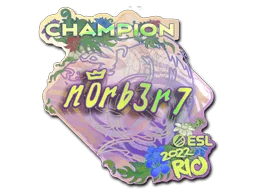 Naklejka | n0rb3r7 (holograficzna, mistrz) | Rio 2022