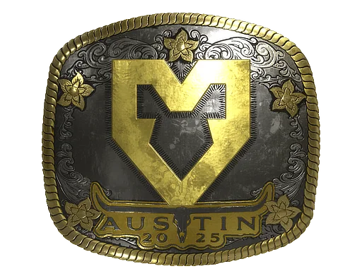 Pegatina | MOUZ (dorada) | Austin 2025