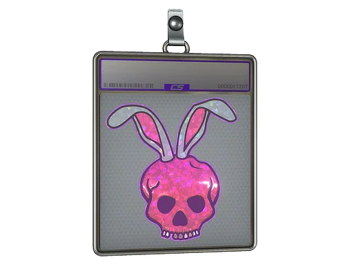 Sticker Slab | Skull Bunny (Glitter)