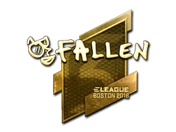 Klistermärke | FalleN (Guld) | Boston 2018
