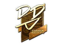 Naklejka | DD (złota) | Boston 2018