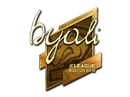 Klistermärke | byali (Guld) | Boston 2018