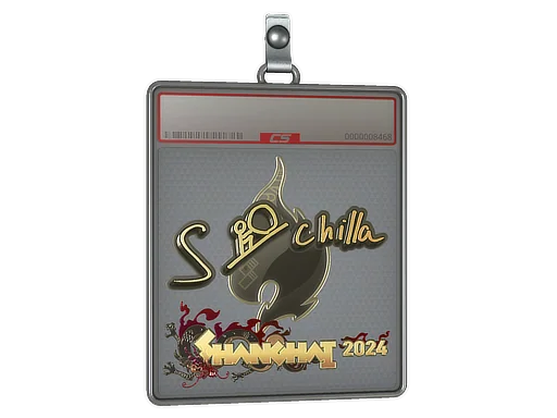 Placa de Adesivo | s-chilla (Dourado) | Xangai 2024