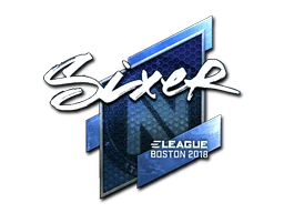 Naklejka | SIXER (foliowana) | Boston 2018