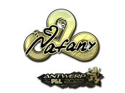 Pegatina | nafany (dorada) | Amberes 2022