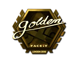 Naklejka | Golden (złota) | Londyn 2018