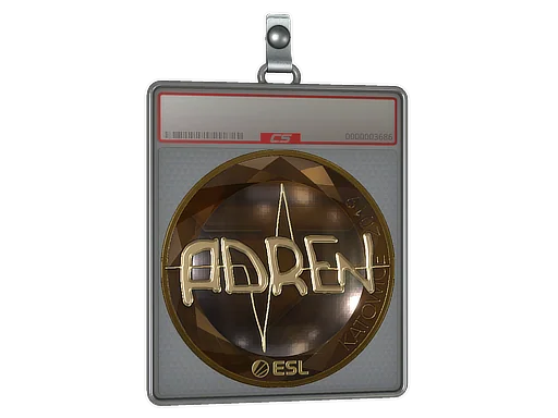 Placa de Adesivo | AdreN (Dourado) | Katowice 2019