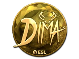 Aufkleber | Dima (Gold) | Kattowitz 2019