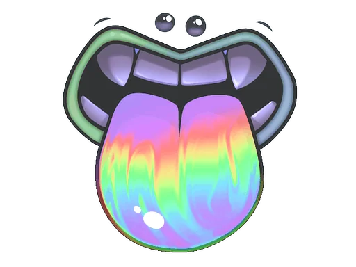 Aufkleber | Geschmacksknospen (Holo)