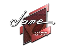 Naklejka | Jame | Boston 2018