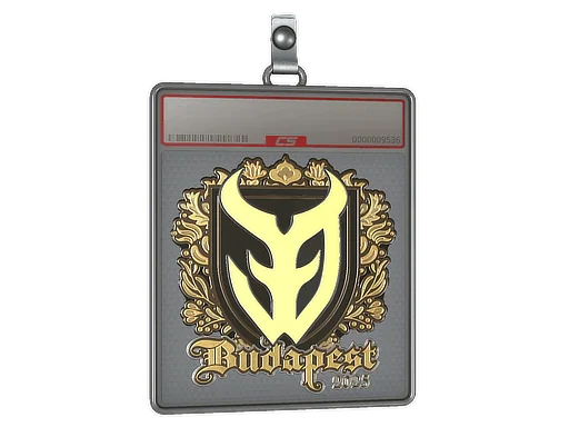 Placa de Adesivo | 3DMAX (Dourado) | Budapeste 2025
