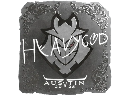 Klistermärke | HeavyGod (folie) | Austin 2025