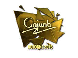 Klistermärke | cajunb (Guld) | Cologne 2016