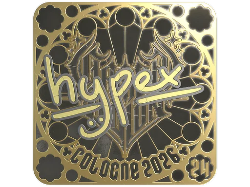 印花 | hypex (金色，排名) | 2026年科隆锦标赛