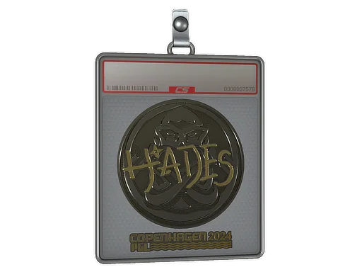 Placa de Adesivo | hades (Dourado) | Copenhague 2024