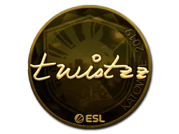 Klistermärke | Twistzz (Guld) | Katowice 2019